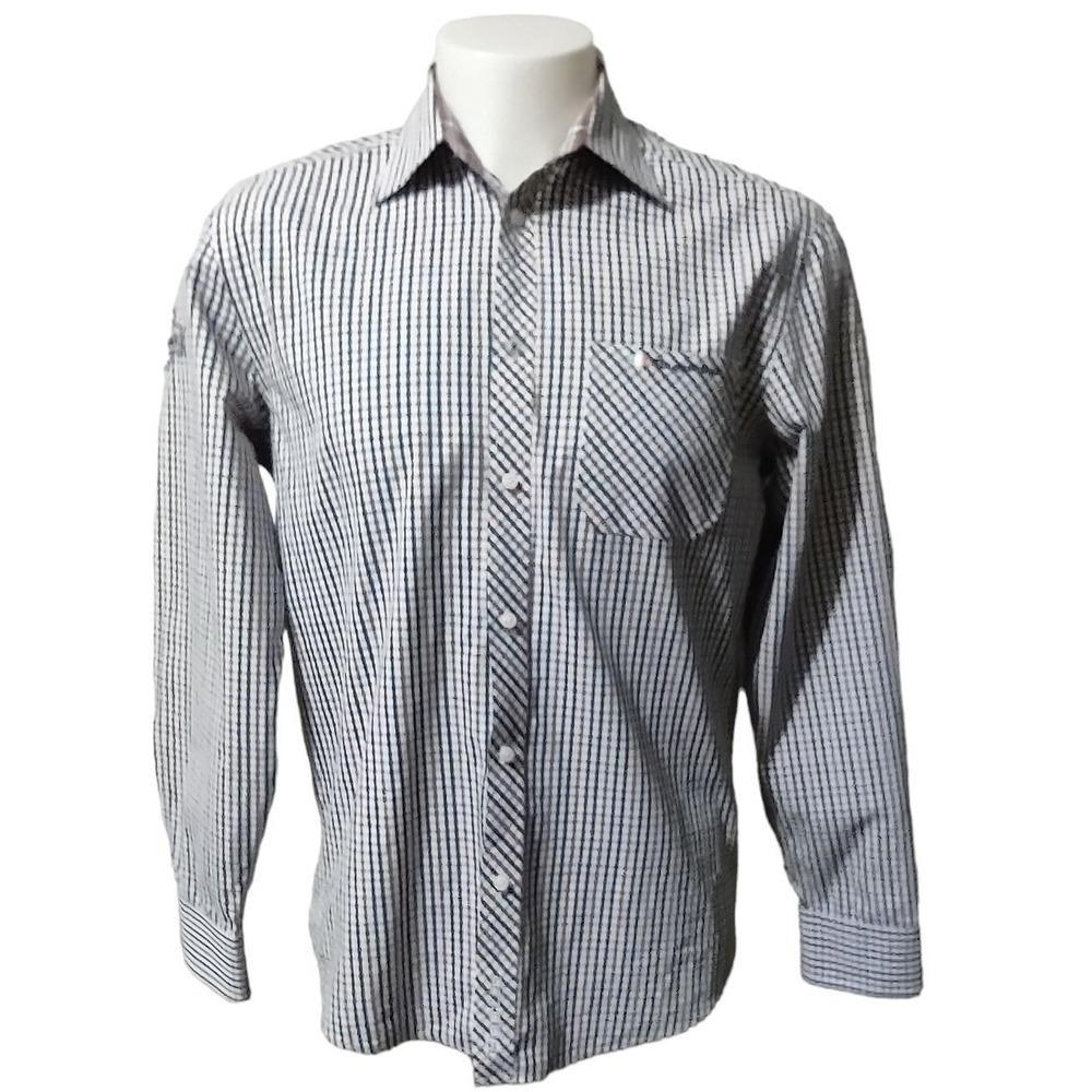 Button Down Shirt Volkswagen The Beetle Plaid Mens M Blue Red Graphic Logo Retro